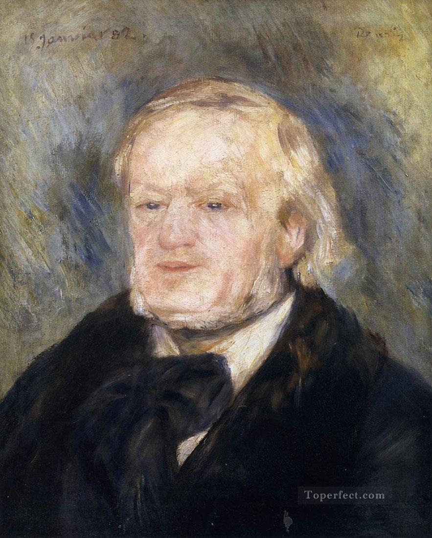 リチャード・ワーグナー ピエール・オーギュスト・ルノワールの肖像油絵